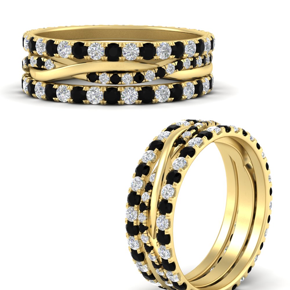 Triple Eternity Stack Ring