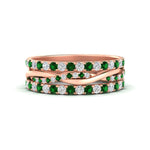 Load image into Gallery viewer, Triple Eternity Stack Ring
