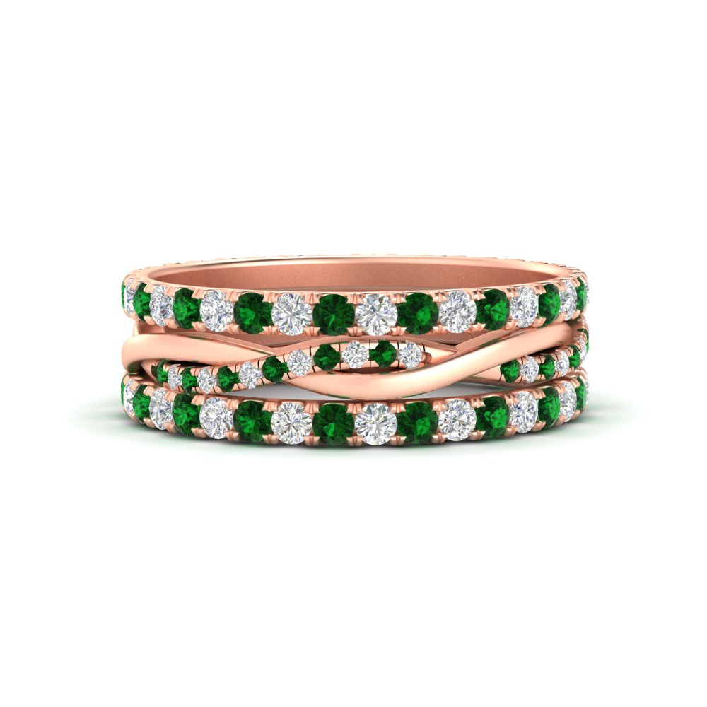 Triple Eternity Stack Ring