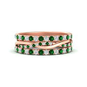 Triple Eternity Stack Ring