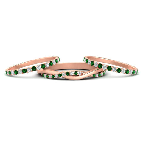 Triple Eternity Stack Ring