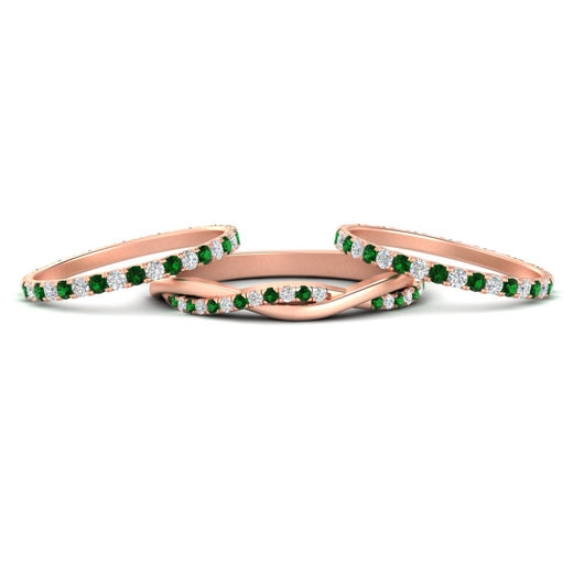 Triple Eternity Stack Ring