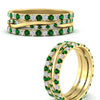 Load image into Gallery viewer, Triple Eternity Stack Ring