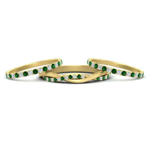 Triple Eternity Stack Ring