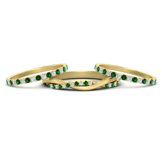 Triple Eternity Stack Ring