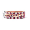 Load image into Gallery viewer, Triple Eternity Stack Ring