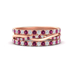 Load image into Gallery viewer, Triple Eternity Stack Ring
