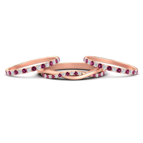 Triple Eternity Stack Ring