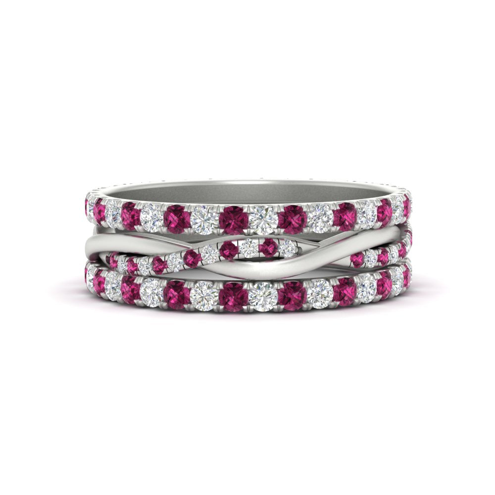 Triple Eternity Stack Ring