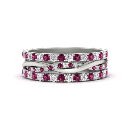Triple Eternity Stack Ring