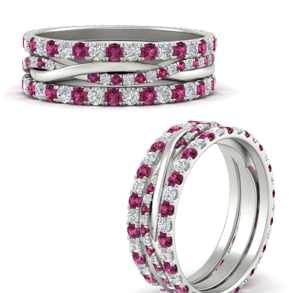 Triple Eternity Stack Ring