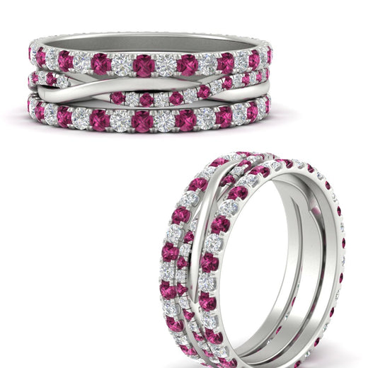 Triple Eternity Stack Ring