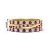 Load image into Gallery viewer, Triple Eternity Stack Ring