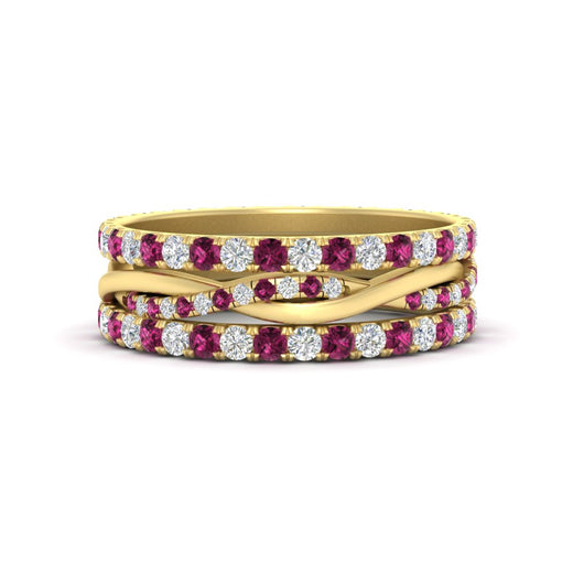 Triple Eternity Stack Ring