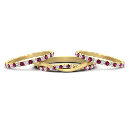 Triple Eternity Stack Ring