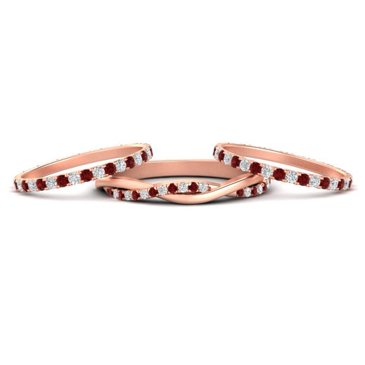Triple Eternity Stack Ring