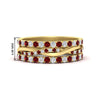 Load image into Gallery viewer, Triple Eternity Stack Ring