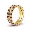 Load image into Gallery viewer, Triple Eternity Stack Ring