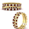 Load image into Gallery viewer, Triple Eternity Stack Ring