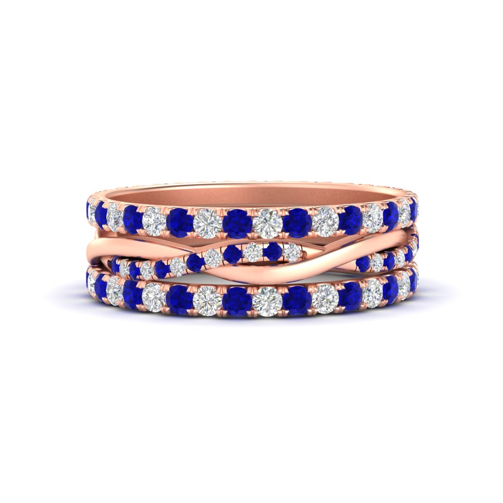 Triple Eternity Stack Ring