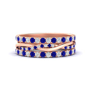 Triple Eternity Stack Ring