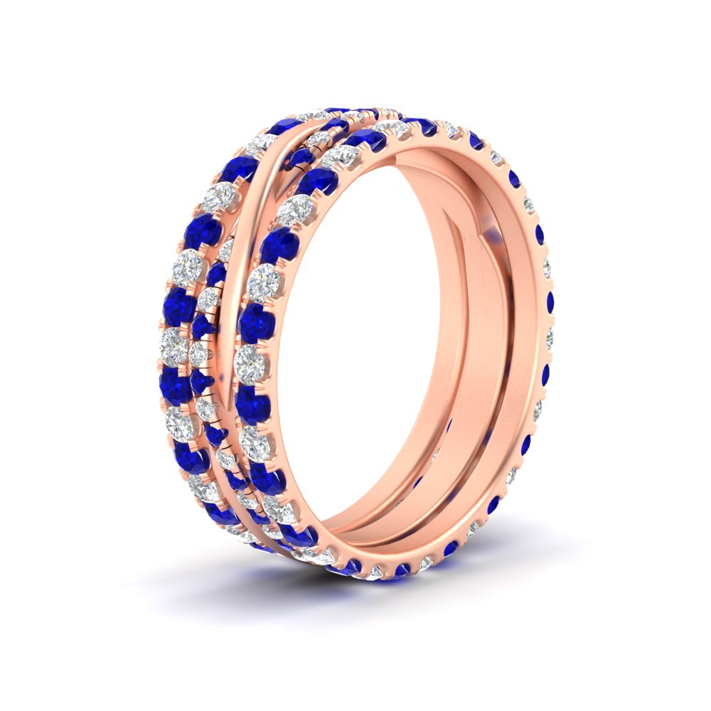 Triple Eternity Stack Ring