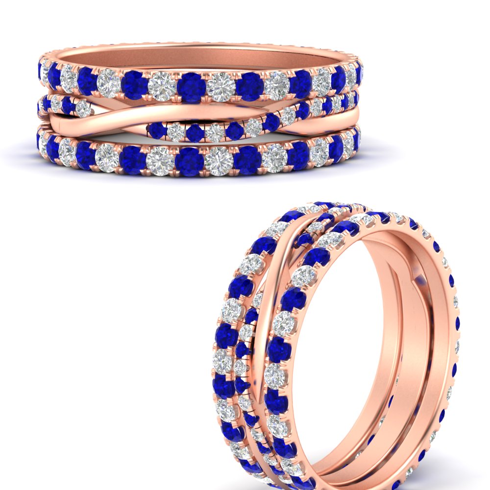 Triple Eternity Stack Ring