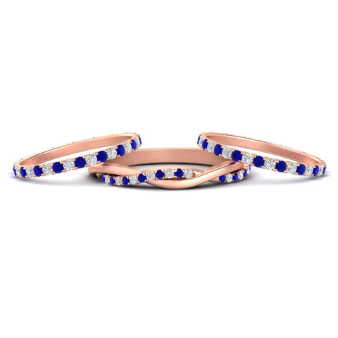 Triple Eternity Stack Ring