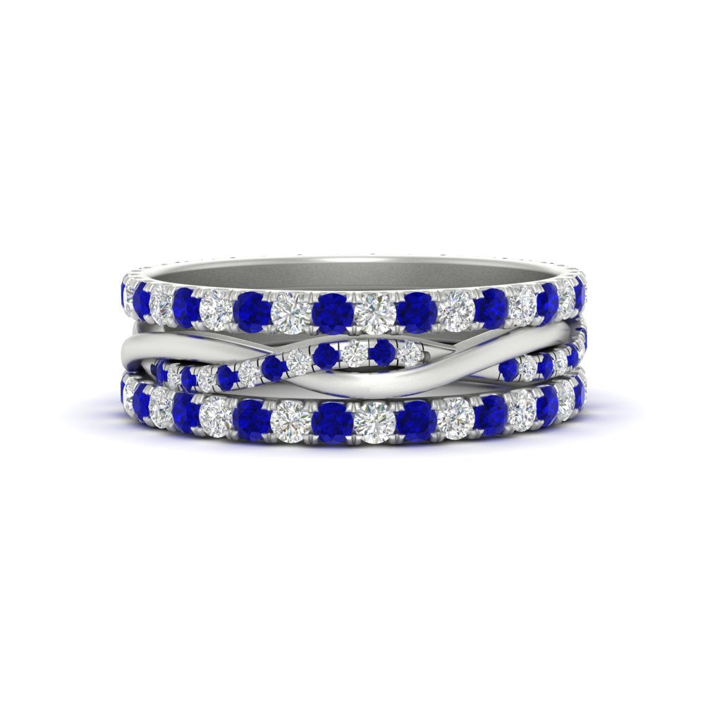 Triple Eternity Stack Ring