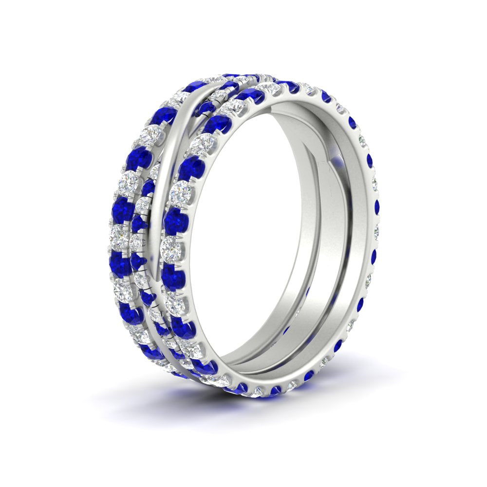 Triple Eternity Stack Ring