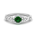Thumbnail 2 - round-emerald-and-diamond-flower-engagement-ring-in-FD10057RORGEMGRANGLE3-NL-WG-GS