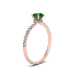 Load image into Gallery viewer, round-emerald-and-halo-engagement-ring-in-rose-gold-FD9168RORGEMGR-NL-RG-GS.jpg