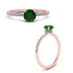 Load image into Gallery viewer, round-emerald-and-halo-engagement-ring-in-rose-gold-FD9168RORGEMGR-NL-RG-GS.jpg