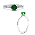 Load image into Gallery viewer, round-emerald-and-halo-engagement-ring-in-white-gold-FD9168RORGEMGR-NL-WG-GS.jpg
