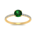 Load image into Gallery viewer, round-emerald-and-halo-engagement-ring-in-yellow-gold-FD9168RORGEMGR-NL-YG-GS.jpg