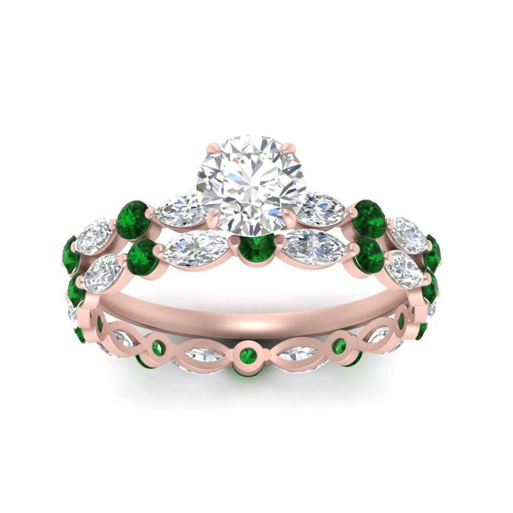 round-emerald-floating-marquise-accent-ring-with-eternity-wedding-band-in-rose-gold-FDEWB9398ROGEMGRANGLE5-NL-RG.jpg?v=1758802330