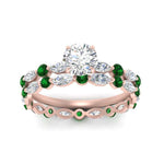Load image into Gallery viewer, round-emerald-floating-marquise-accent-ring-with-eternity-wedding-band-in-rose-gold-FDEWB9398ROGEMGRANGLE5-NL-RG_5a9ca4e2-dcd5-435f-8d3f-292e7f7e98c4.jpg?v=1758802280
