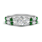 Load image into Gallery viewer, round-emerald-floating-marquise-accent-ring-with-eternity-wedding-band-in-white-gold-FDEWB9398ROGEMGR-NL-WG.jpg?v=1758802330
