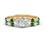 Load image into Gallery viewer, round-emerald-floating-marquise-accent-ring-with-eternity-wedding-band-in-yellow-gold-FDEWB9398ROGEMGR-NL-YG.jpg?v=1758802298
