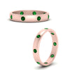 Load image into Gallery viewer, round-emerald-flush-eternity-wedding-band-in-rose-gold-FD10979ROGEMGR-NL-RG.jpg