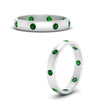 Load image into Gallery viewer, round-emerald-flush-eternity-wedding-band-in-white-gold-FD10979ROGEMGR-NL-WG.jpg