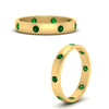 Load image into Gallery viewer, round-emerald-flush-eternity-wedding-band-in-yellow-gold-FD10979ROGEMGR-NL-YG.jpg