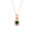 Thumbnail 47 - round-emerald-solitaire-infinity-knot-pendant-in-rose-gold