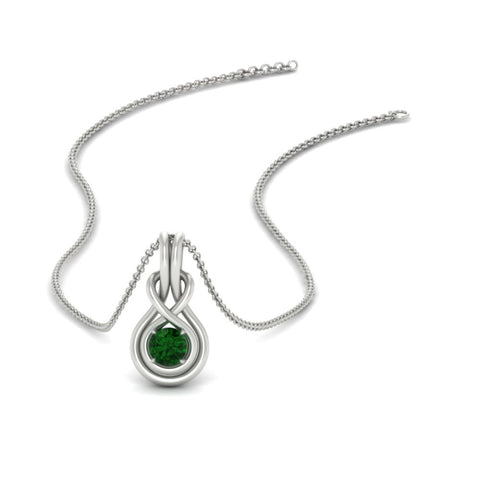 round-emerald-solitaire-infinity-knot-pendant-in-white-gold
