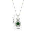 Thumbnail 53 - round-emerald-solitaire-infinity-knot-pendant-in-white-gold