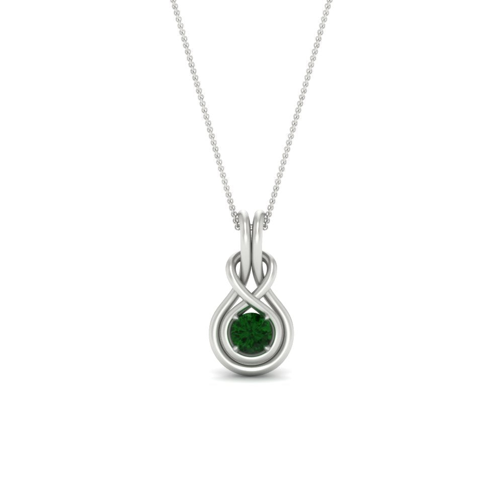 round-emerald-solitaire-infinity-knot-pendant-in-white-gold