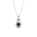 Thumbnail 52 - round-emerald-solitaire-infinity-knot-pendant-in-white-gold