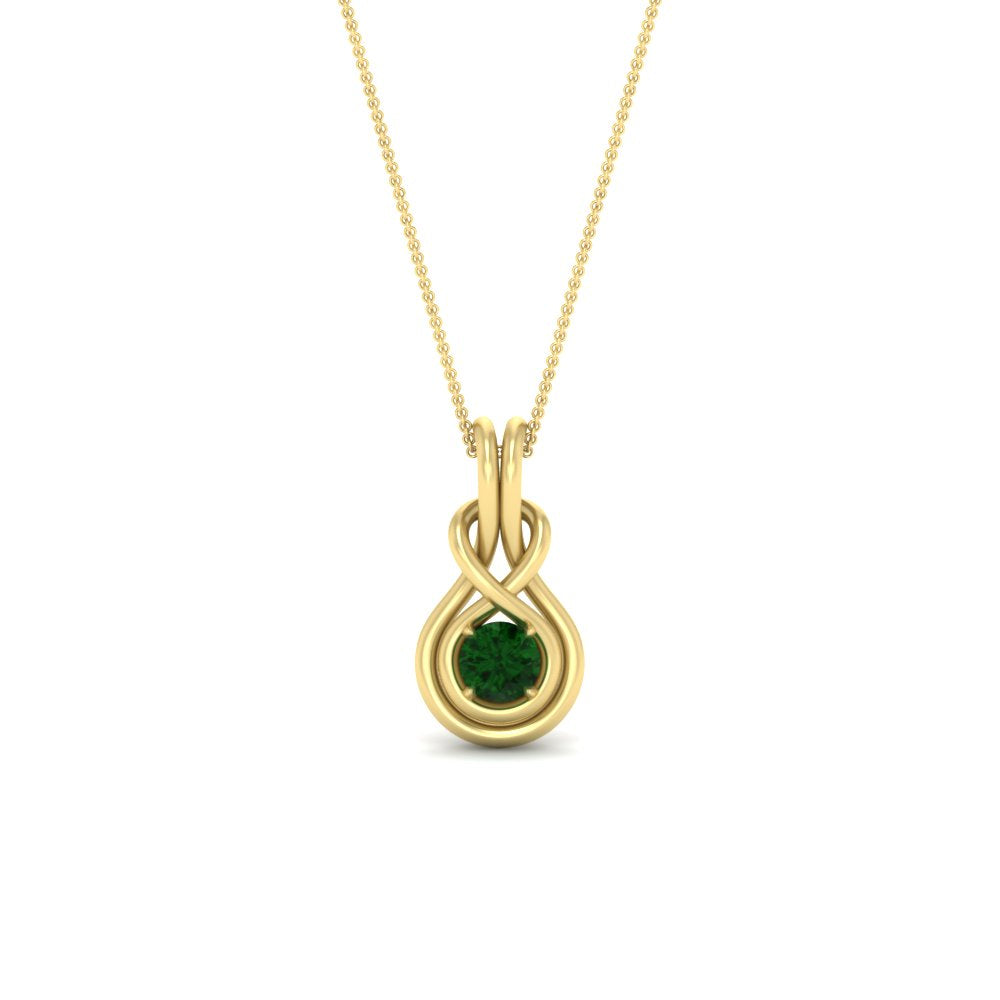 round-emerald-solitaire-infinity-knot-pendant-in-yellow-gold