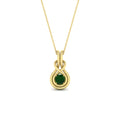 Thumbnail 57 - round-emerald-solitaire-infinity-knot-pendant-in-yellow-gold