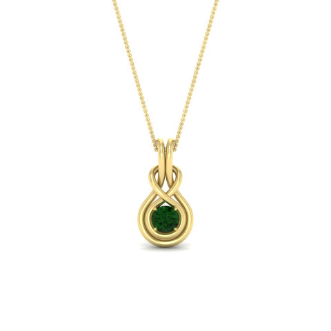 round-emerald-solitaire-infinity-knot-pendant-in-yellow-gold
